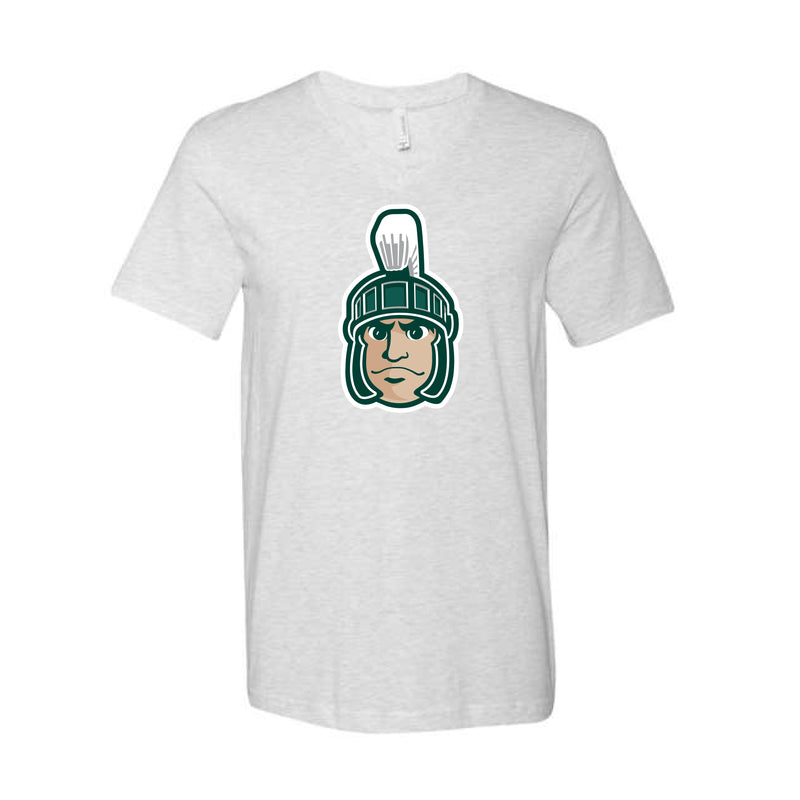 The Sparty Head | Ash V-Neck Tee