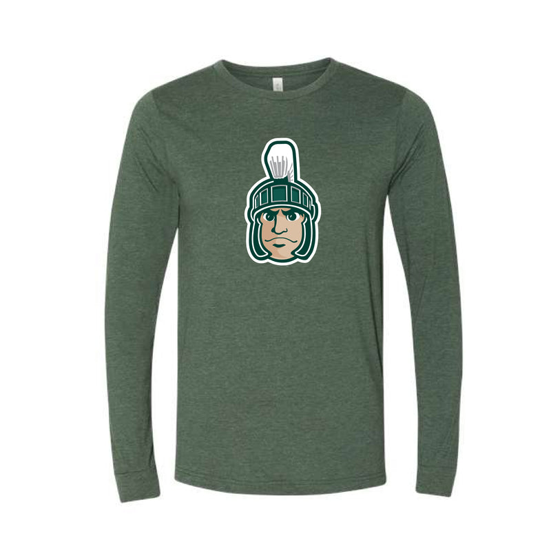 The Sparty Head | Heather Forest Long Sleeve