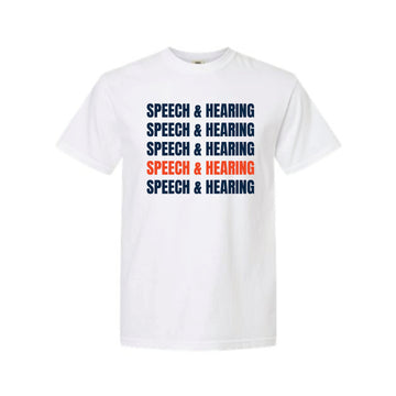 The Speech & Hearing Repeat | White Tee