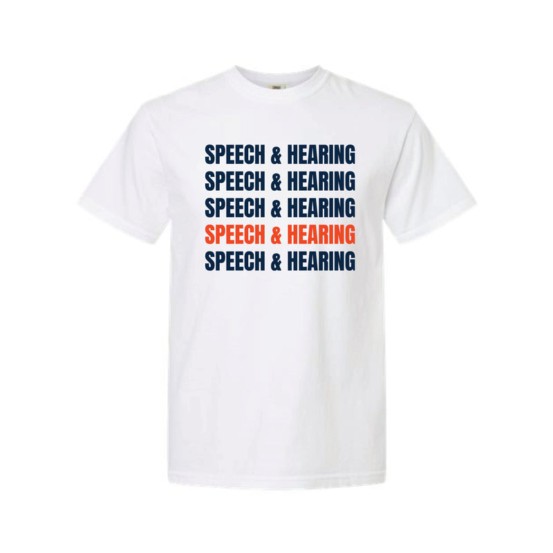 The Speech & Hearing Repeat | White Tee