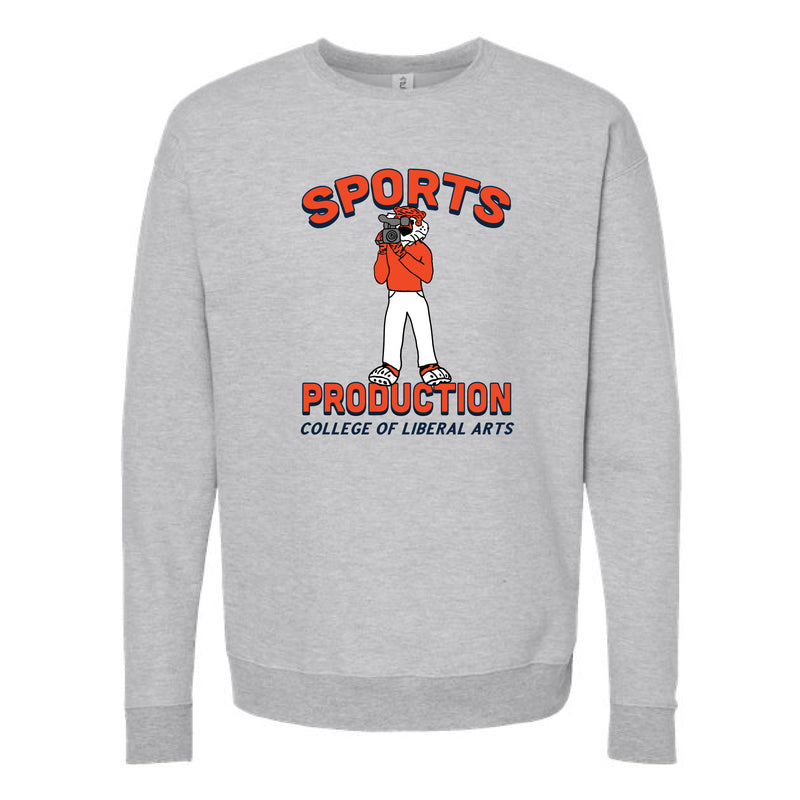 The Sports Production | Heather Grey Oversized Crewneck Sweatshirt