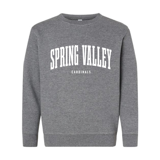 The Spring Valley Arch | Granite Heather Youth Crewneck Sweatshirt