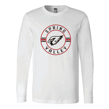 The Spring Valley Circle | White Long Sleeve Tee