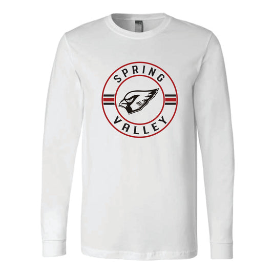 The Spring Valley Circle | White Long Sleeve Tee