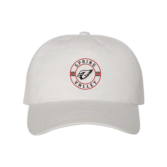 The Spring Valley Circle | Embroidered White Classic Dad Hat