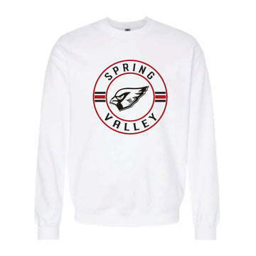 The Spring Valley Circle | White Crewneck Sweatshirt