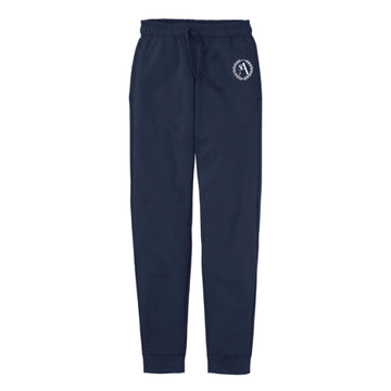 The St. Ann Catholic School Logo | Adult Embroidered Navy Joggers
