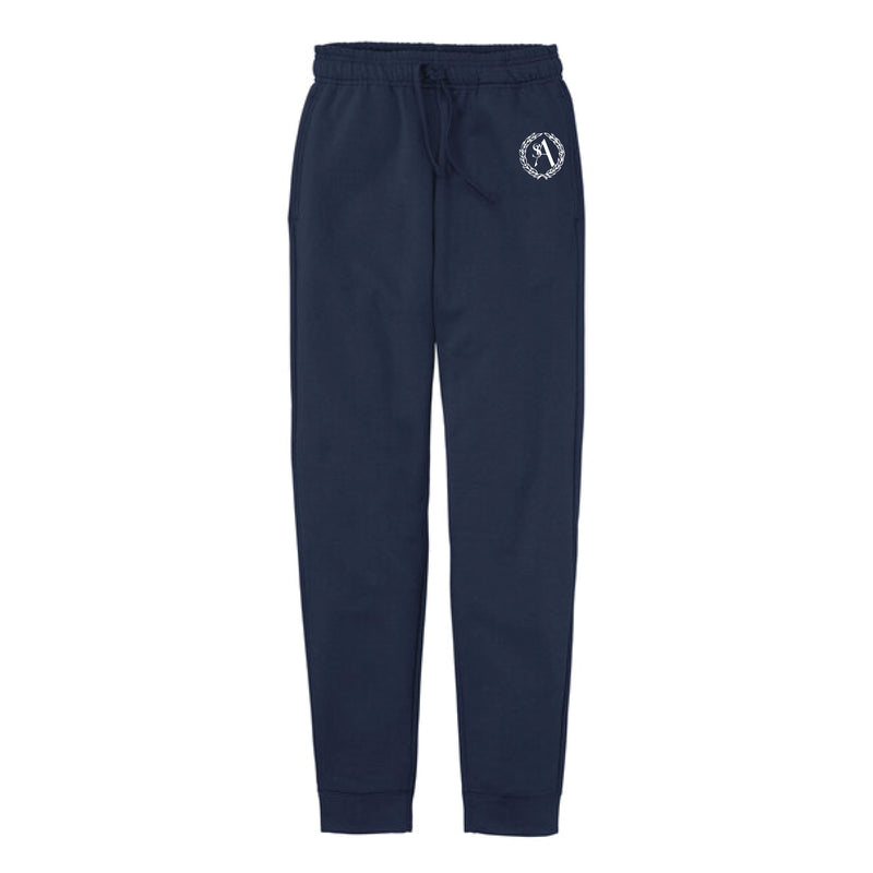 The St. Ann Catholic School Logo | Adult Navy Joggers