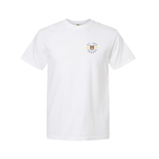 The Saint Ann Circle | Adult White Comfort Colors Tee