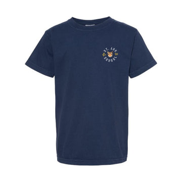 The Saint Ann Circle | Youth True Navy Comfort Colors Tee