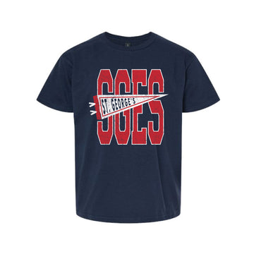 The St. George's Banner | Youth Navy Tee