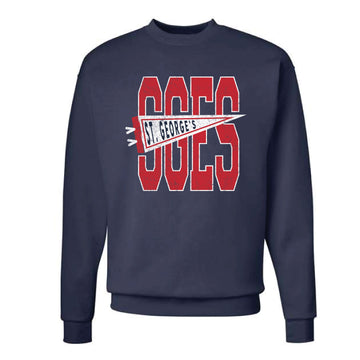 The St. George's Banner | Adult Navy Crewneck Sweatshirt