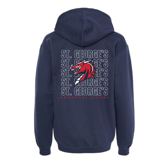 The St. George's Repeat | Adult Navy Hoodie
