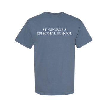 The St. George's Serif | Adult Blue Jean Tee