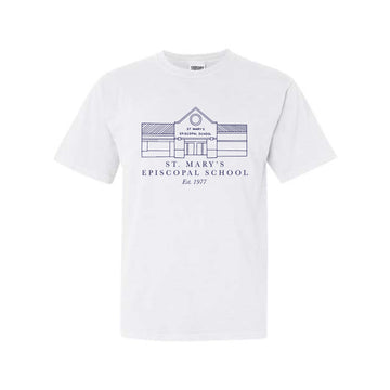 The St. Mary's Building | White Tee