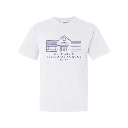 The St. Mary's Building | White Tee