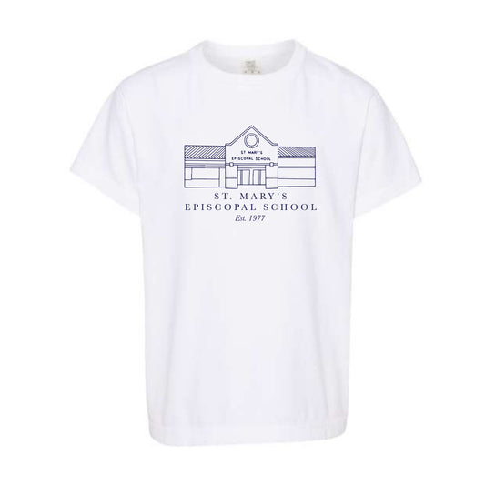 The St. Mary's Building | White Youth Tee