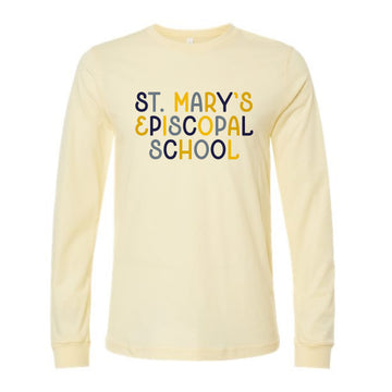 The St. Mary's Multi | Heather French Vanilla Long Sleeve Tee