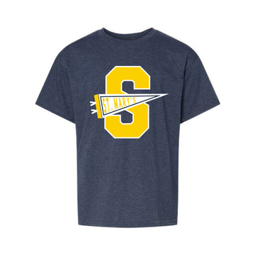 The St. Mary's Pennant | Navy Mist Youth Tee