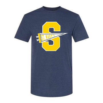 The St. Mary's Pennant | Navy Mist Tee