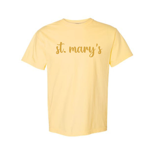 The St. Mary's Script | Butter Tee