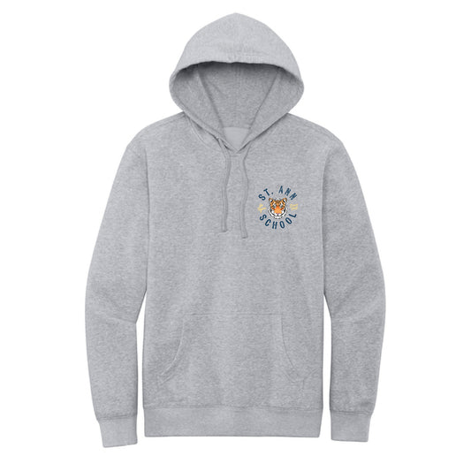 The St Ann Circle design | Adult Light Heather Grey Hoodie