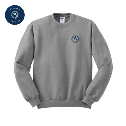 The St. Ann Crest | Embroidered Adult Oxford Crewneck Sweatshirt