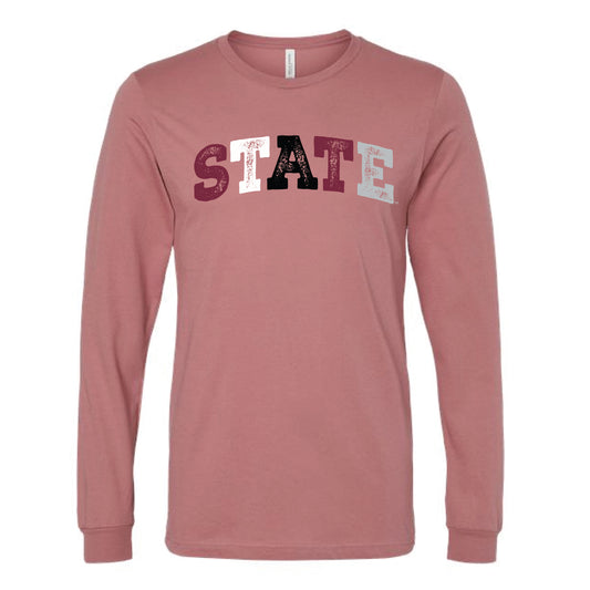 The State Arch Multi | Mauve Long Sleeve
