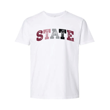 The State Arch Multi | White Tee
