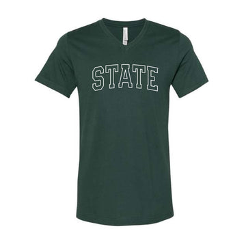 The State Outline | Forest V-Neck