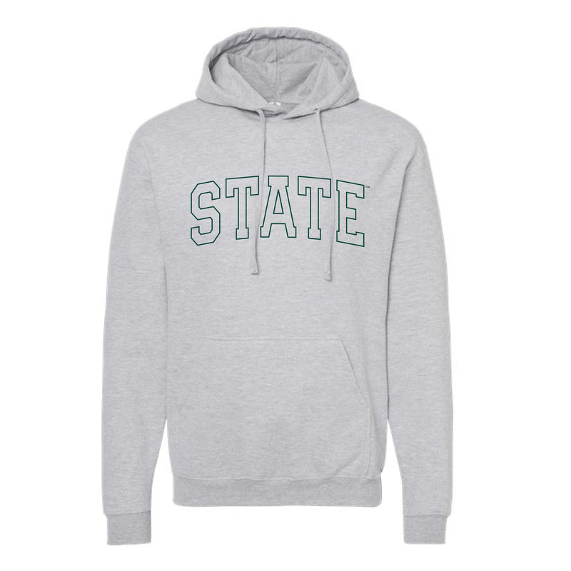 The State Arch Outline | Concrete Grey Hoodie