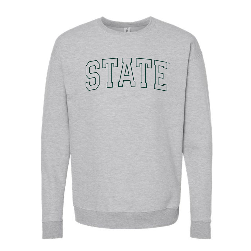 The State Outline | Heather Grey Sweatshirt