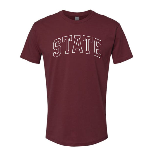 The State Arch Outline | Maroon Tee