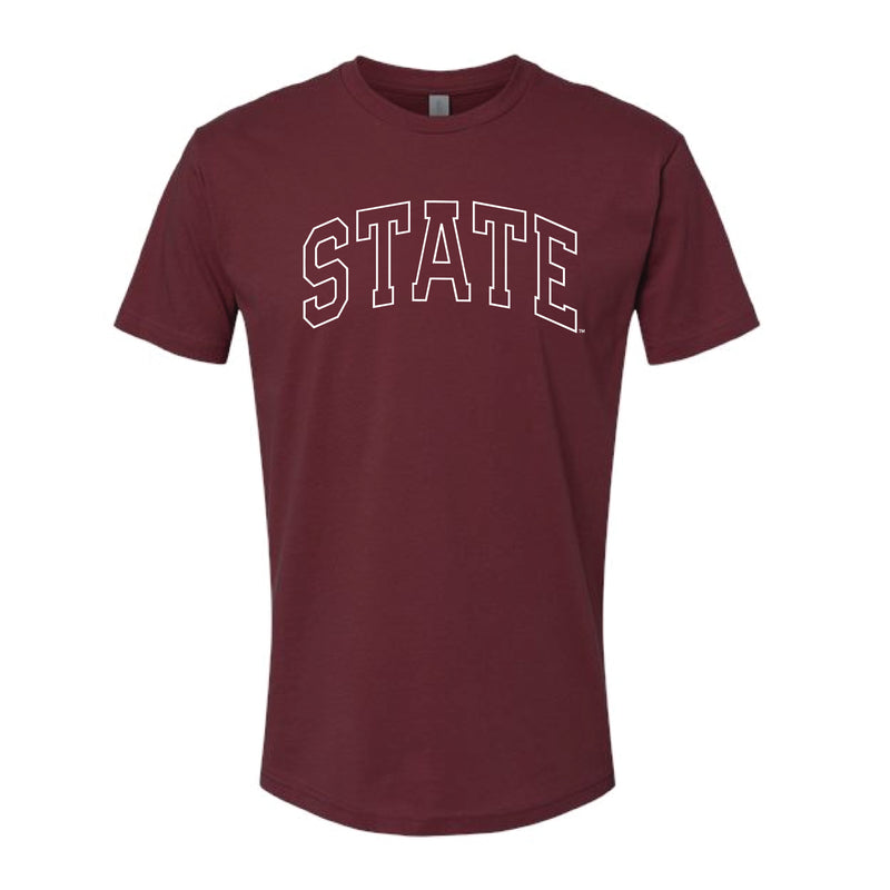 The State Arch Outline | Maroon Tee