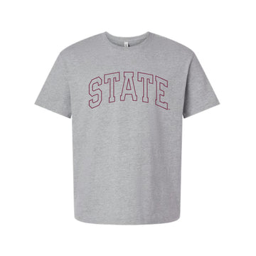 The State Arch Outline | Athletic Heather Tee