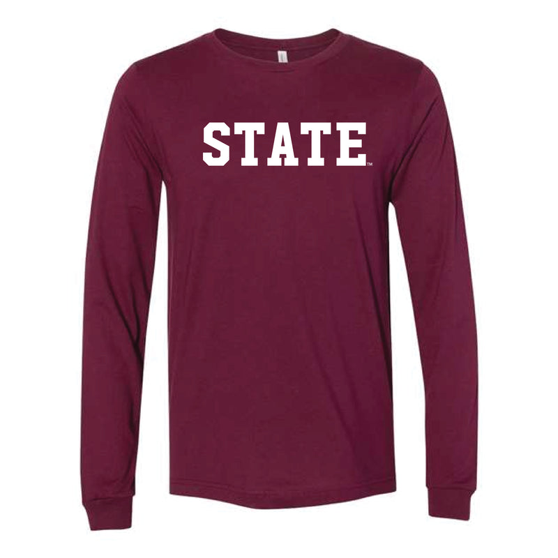 The State Block | Maroon Long Sleeve