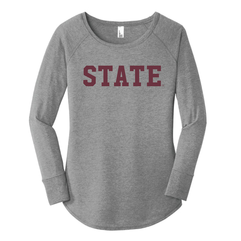 The State Block | Grey Frost Long Sleeve Tunic Tee