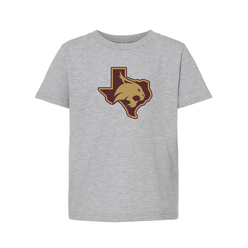 The State of Texas Logo | Youth Heather Grey Tee