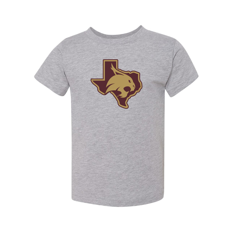 The State of Texas Logo | Toddler Athletic Heather Tee