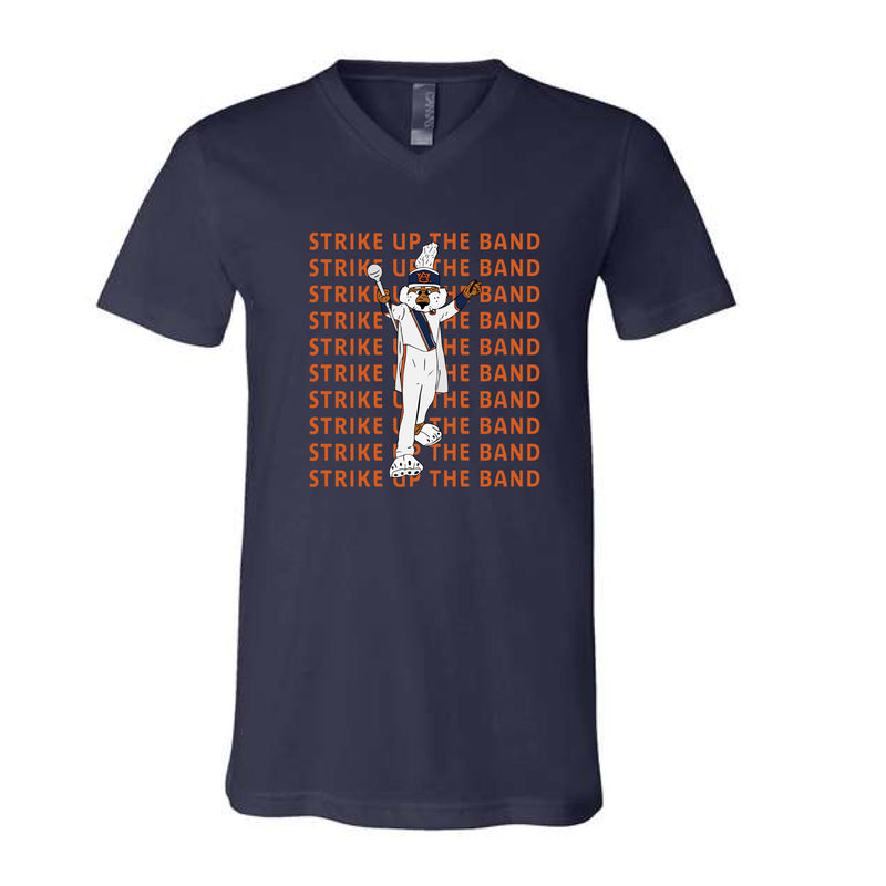 The Strike Up the Band | Navy V-Neck Tee