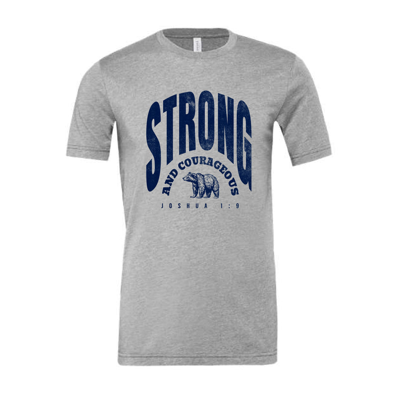 The Strong & Courageous | Athletic Heather Tee