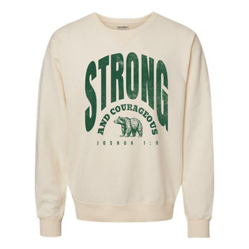The Strong & Courageous | Parchment Crewneck Sweatshirt