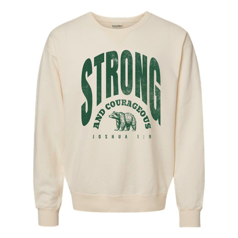 The Strong & Courageous | Parchment Crewneck Sweatshirt