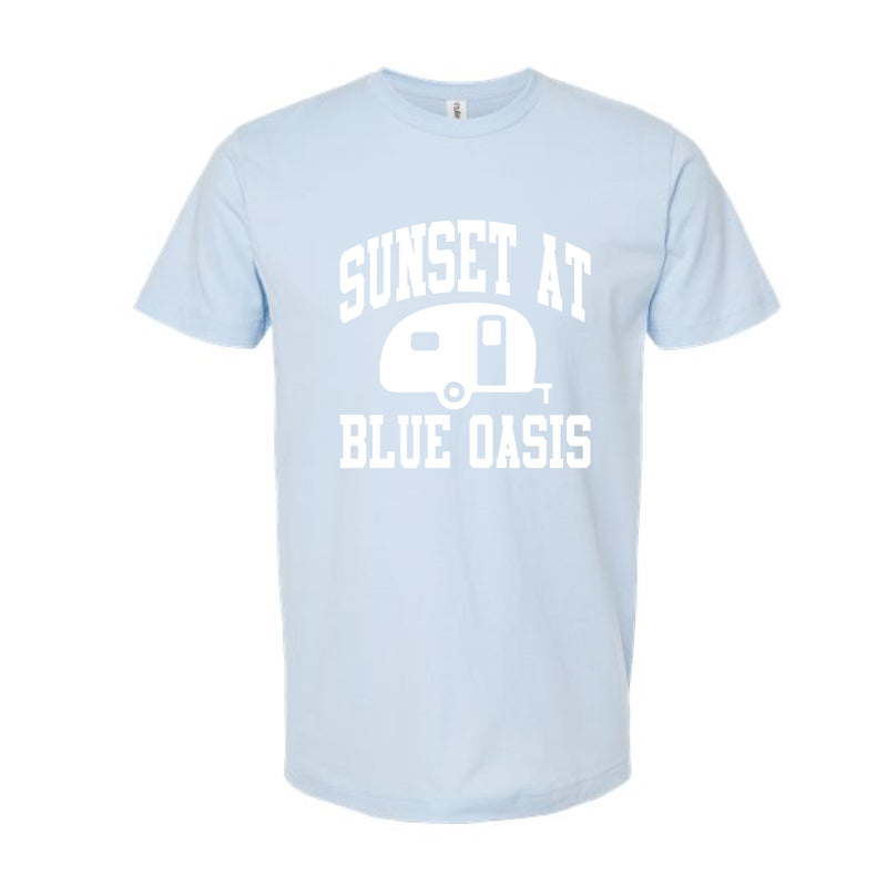 The Sunset Arch | Baby Blue Oversized Tee