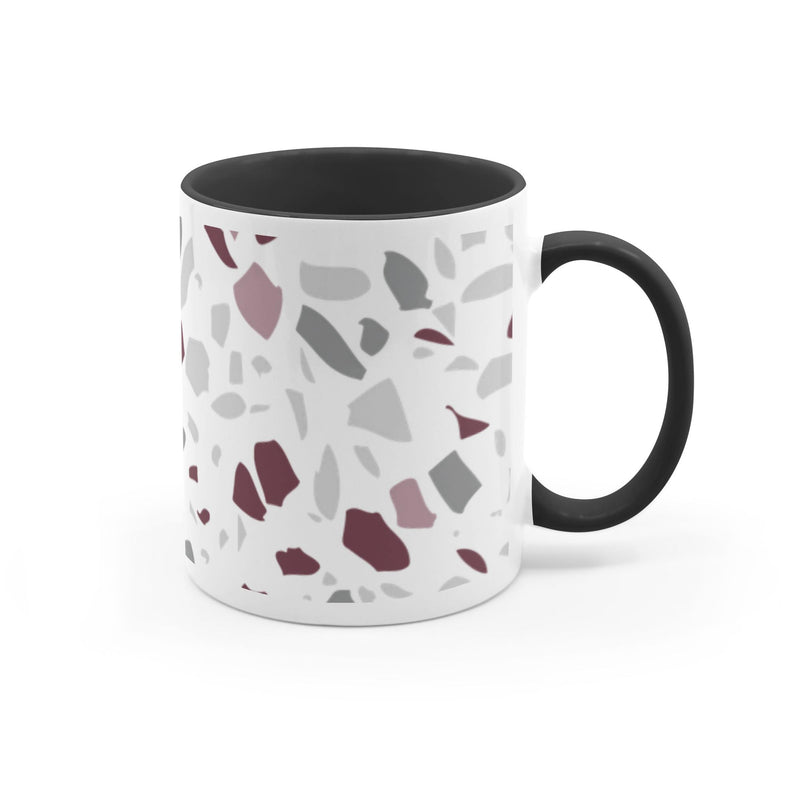 The Maroon & White Terrazzo | Accent Mug