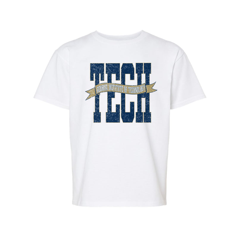 The Tech Banner | Youth White Tee