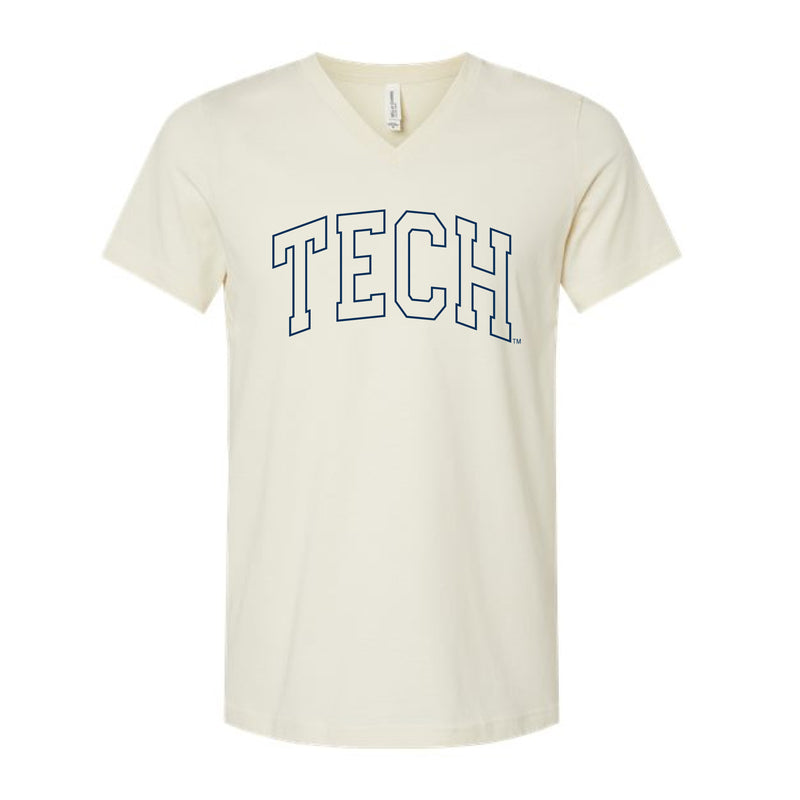 The Tech Outline Arch | Natural V-Neck Tee