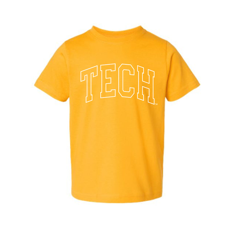 The Tech Outline Arch | Toddler Gold Tee