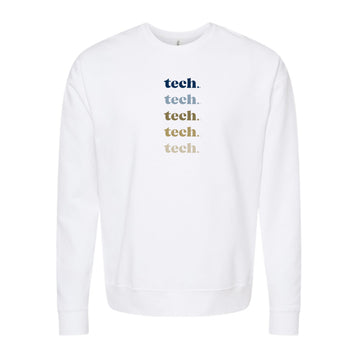 The Tech Repeat | White Sweatshirt