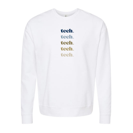 The Tech Repeat | White Sweatshirt